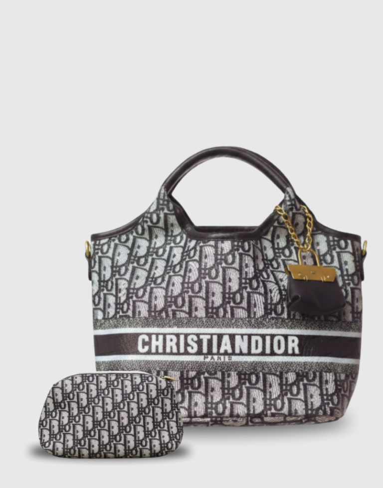 CHRISTIAN DIOR BOOK TOTE WITH PURSE